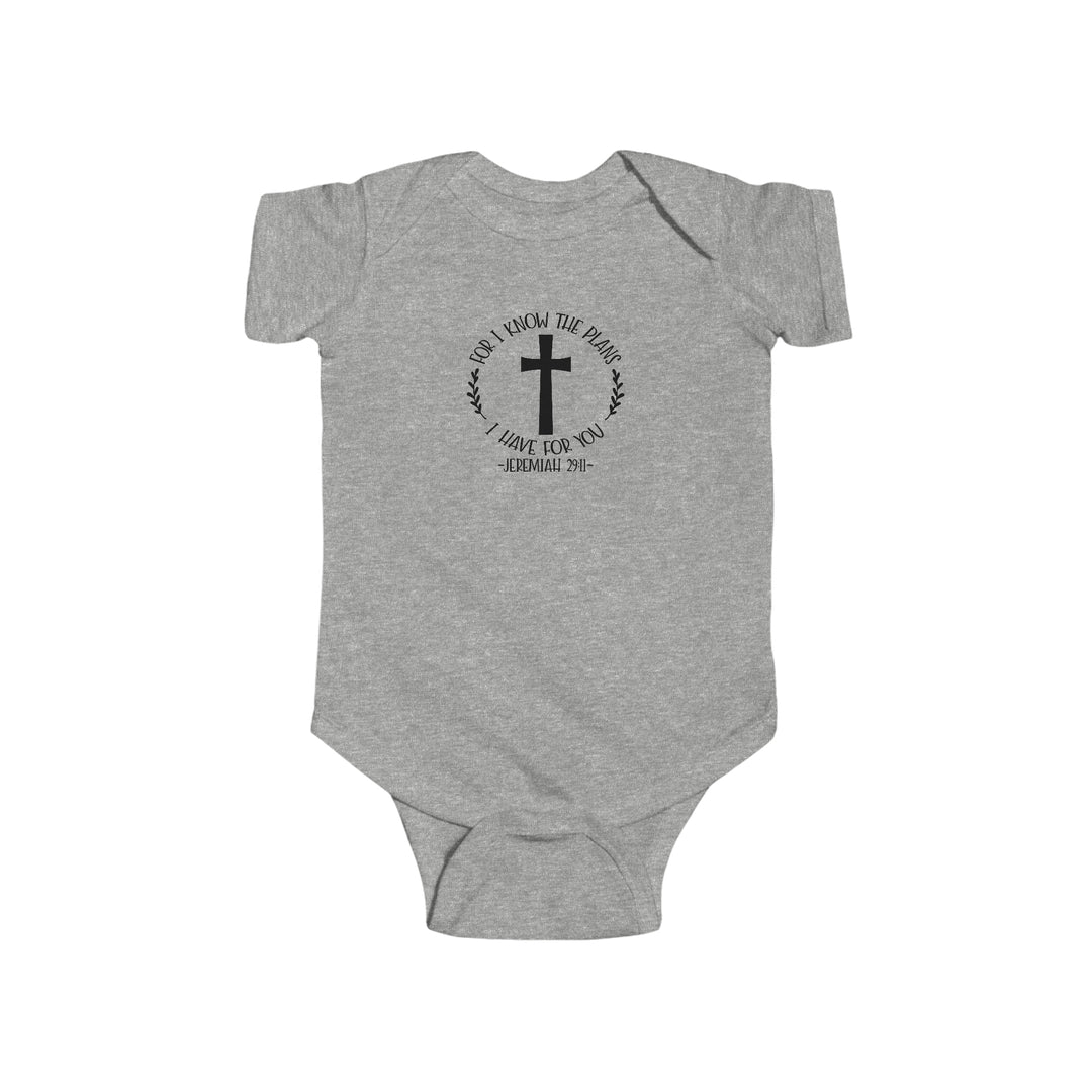 I know the plans i have for you-Infant Fine Jersey Bodysuit