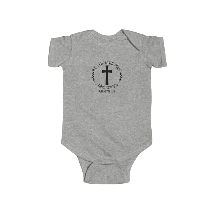 I know the plans i have for you-Infant Fine Jersey Bodysuit