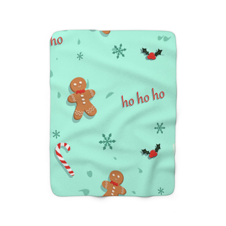 HO HO HO Sherpa Fleece Blanket