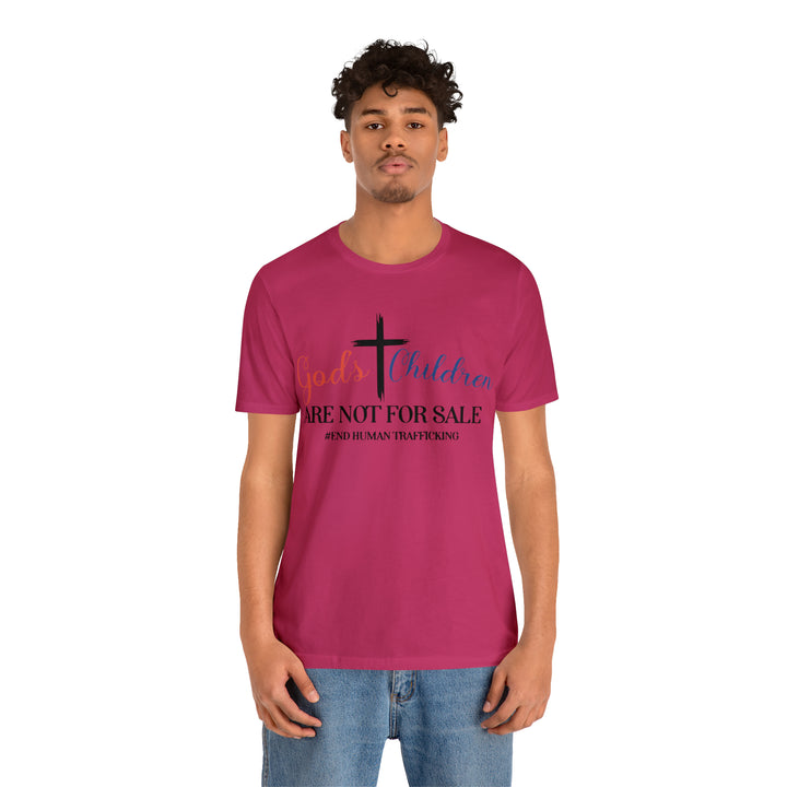 End Human trafficking-Unisex Jersey Short Sleeve Tee