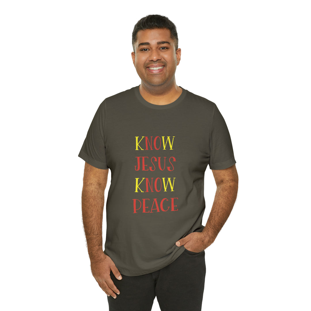Know Jesus-Unisex Jersey Short Sleeve Tee
