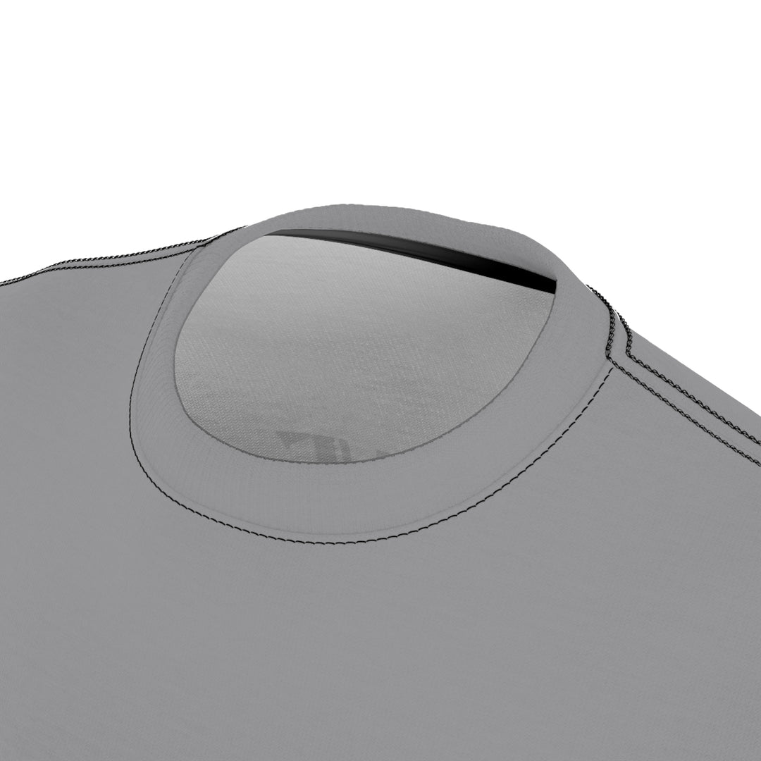 BE KIND -GREY-BLACK SEAM-Unisex Cut & Sew Tee (AOP)