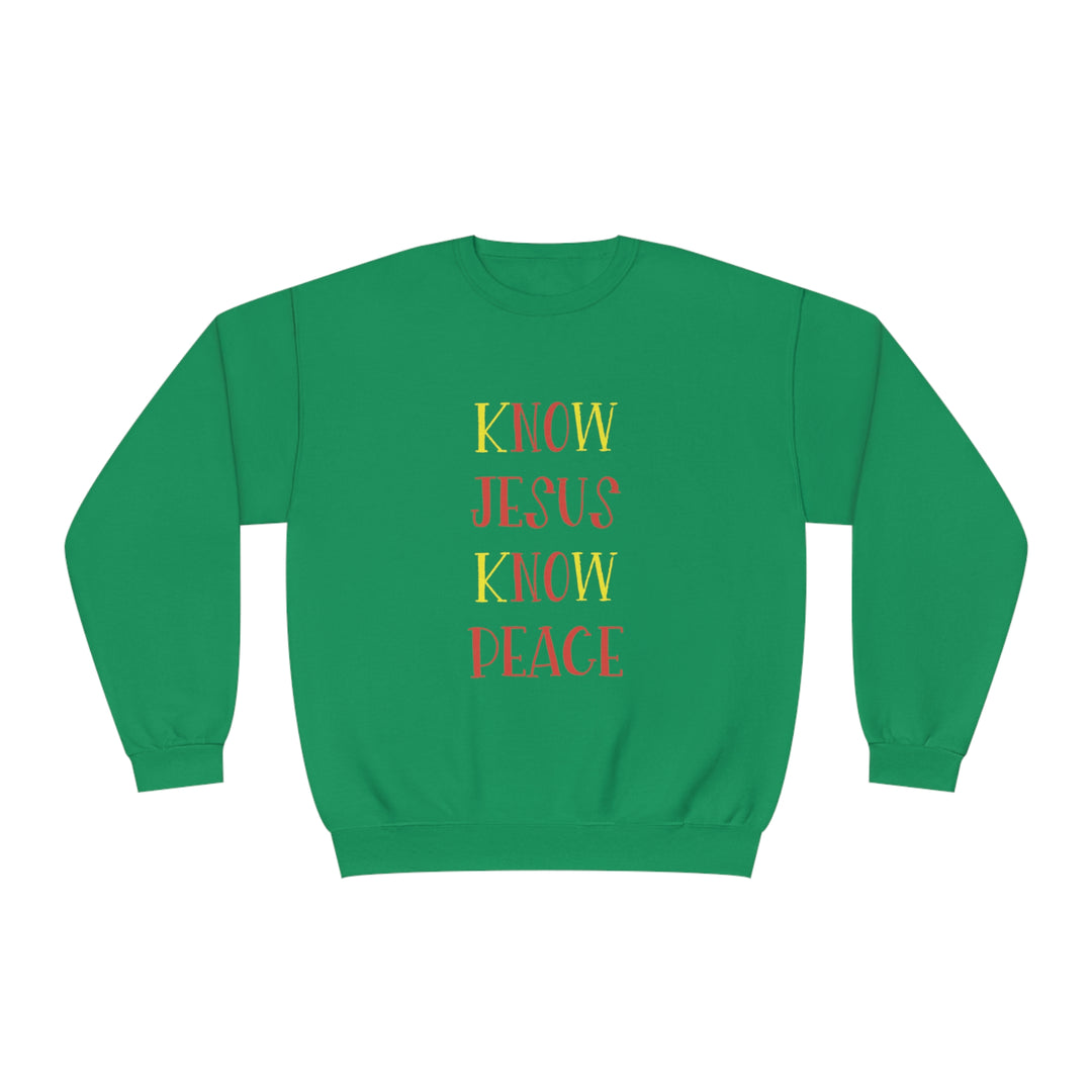Know Jesus-Unisex NuBlend® Crewneck Sweatshirt