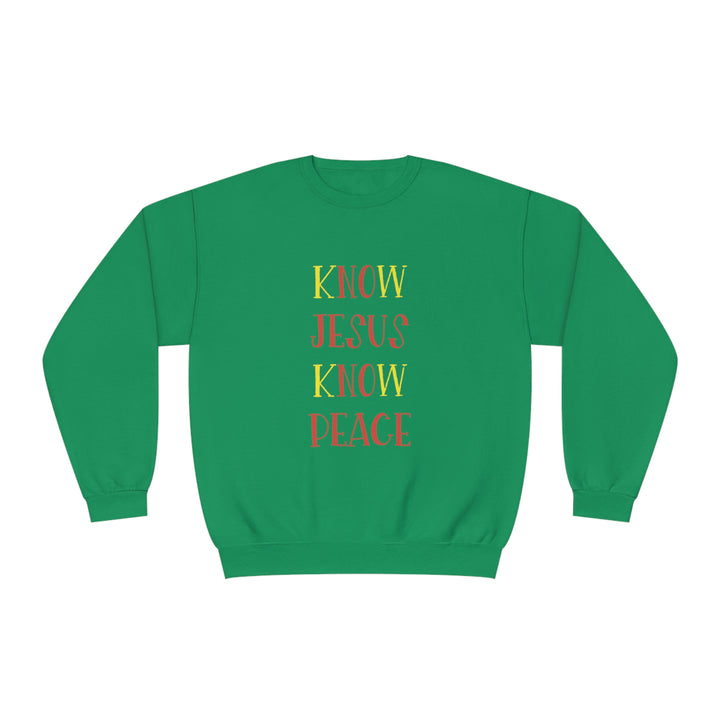 Know Jesus-Unisex NuBlend® Crewneck Sweatshirt