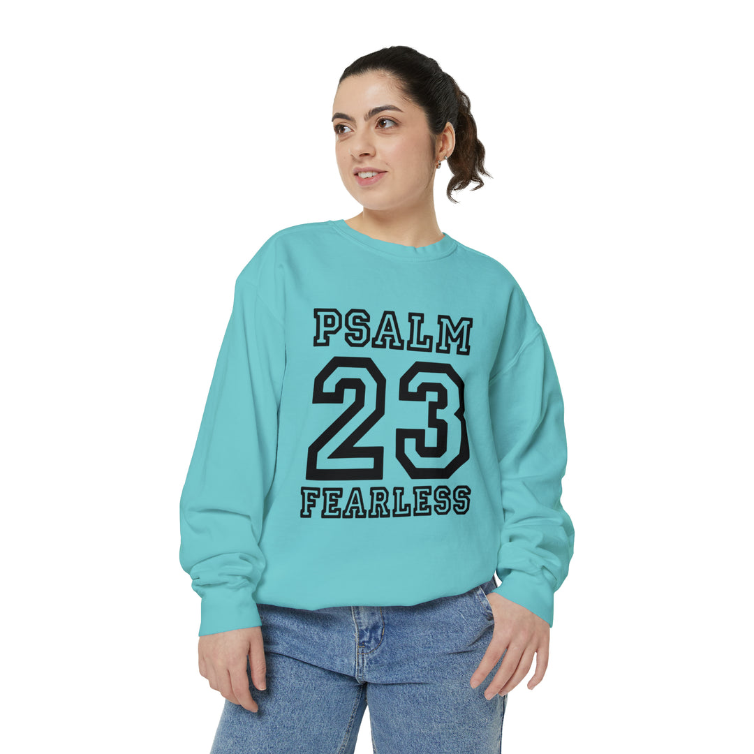Psalm 23 Unisex Garment-Dyed Sweatshirt