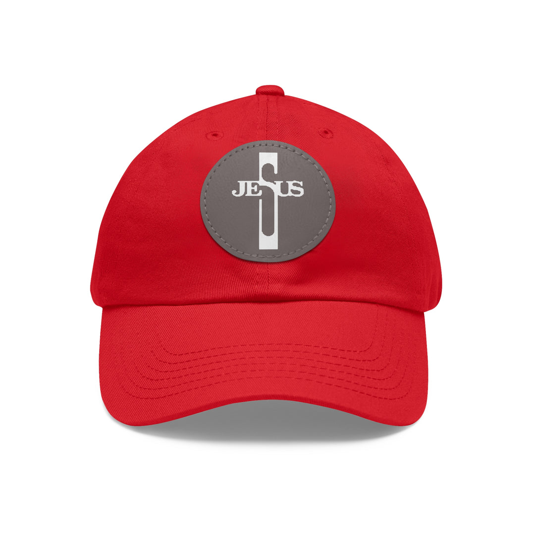 Jesus Hat with Leather Patch (Round)