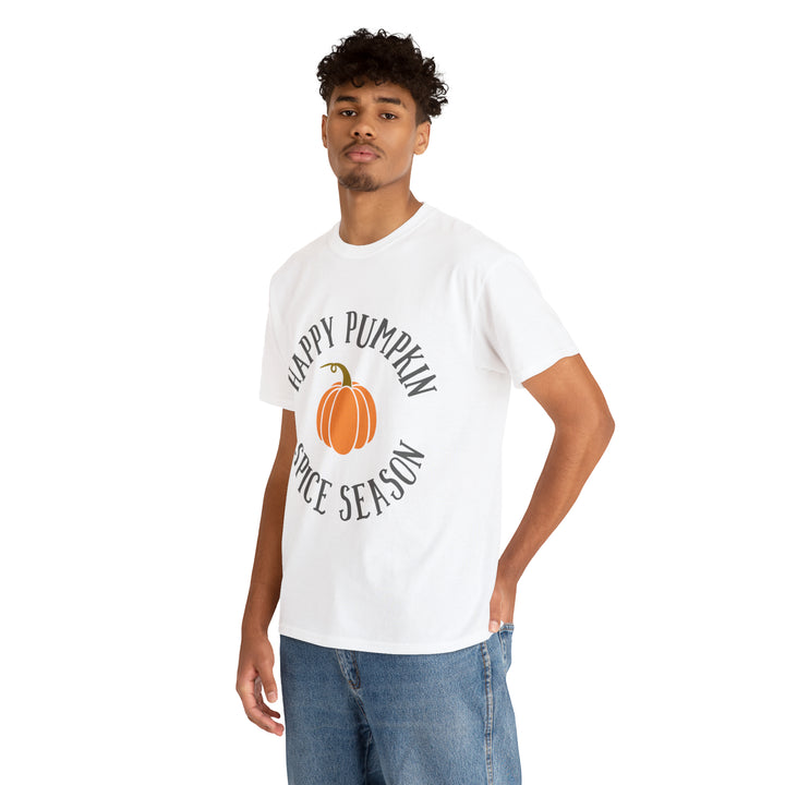 Happy Pumpkin=Unisex Heavy Cotton Tee