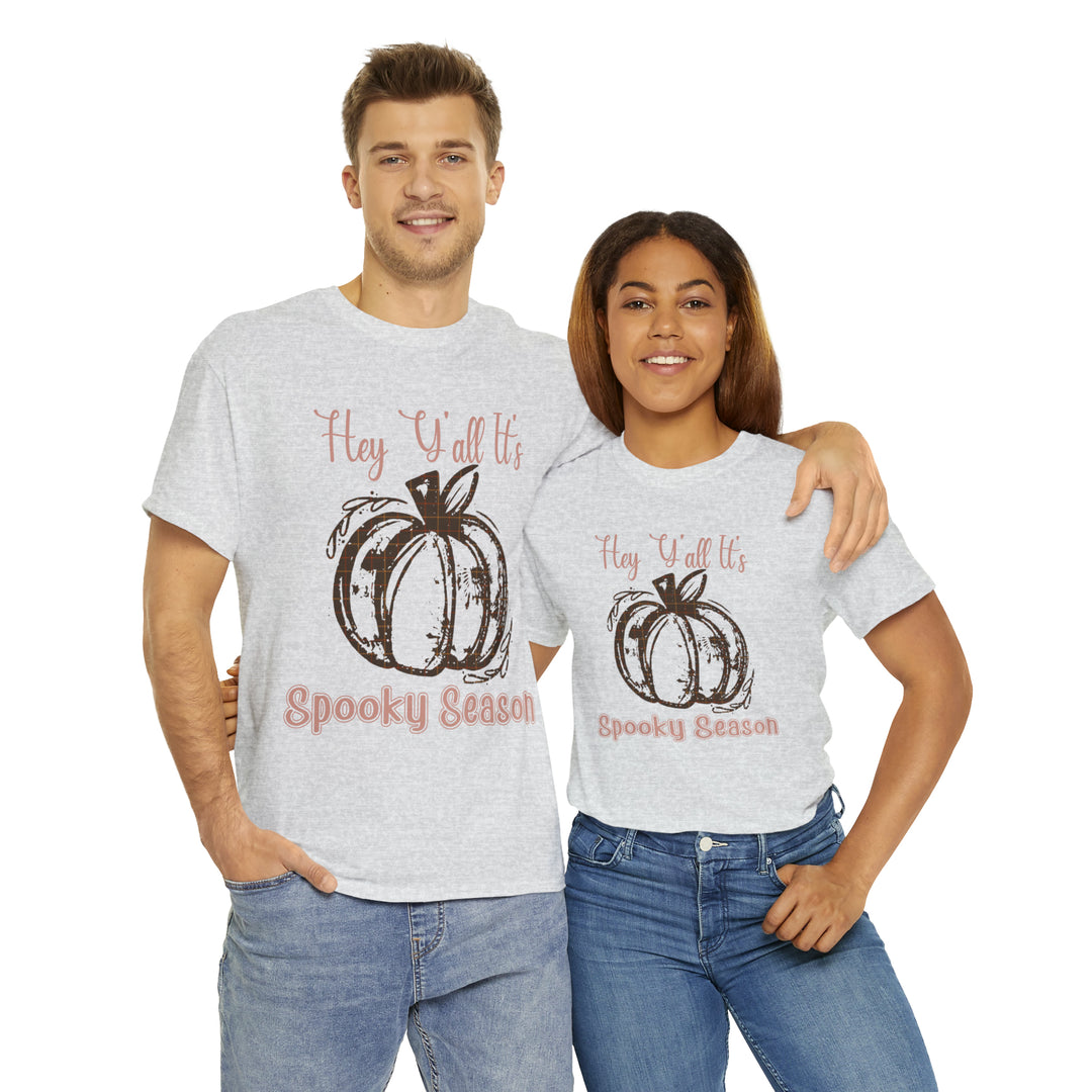 Hey Yall its spooky season-Unisex Heavy Cotton Tee