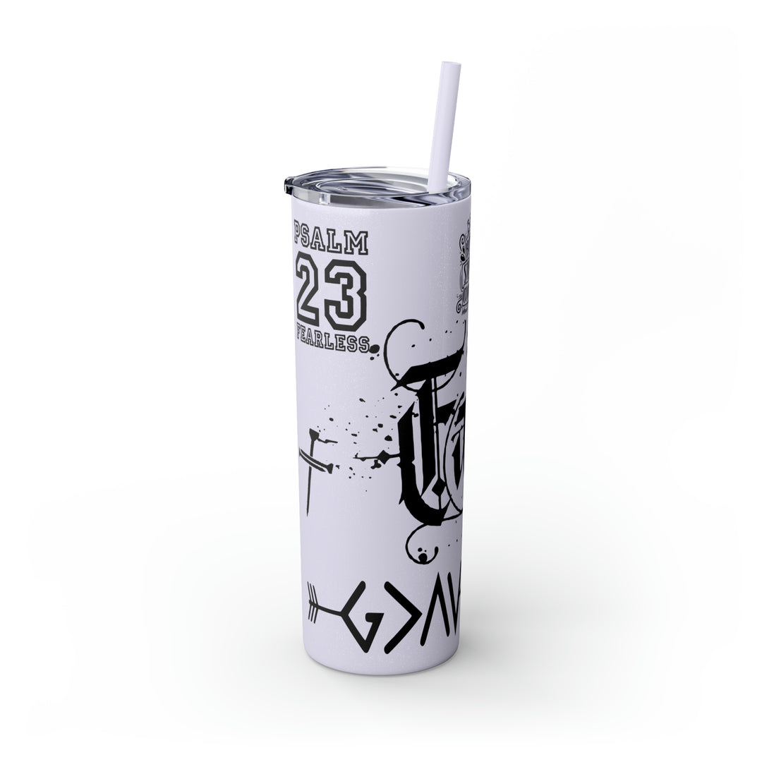 Skinny Tumbler with Straw, 20oz