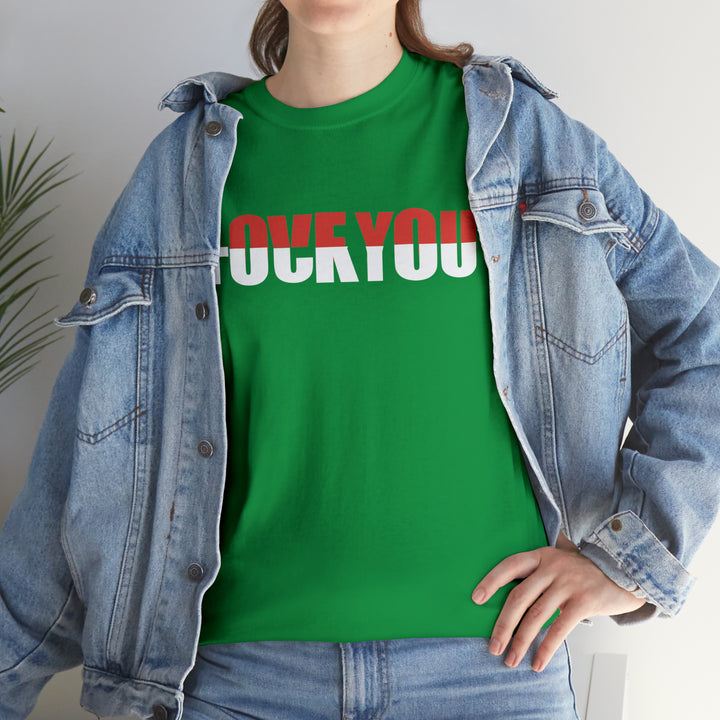 LOVE YOU-F YOU-Unisex Heavy Cotton Tee
