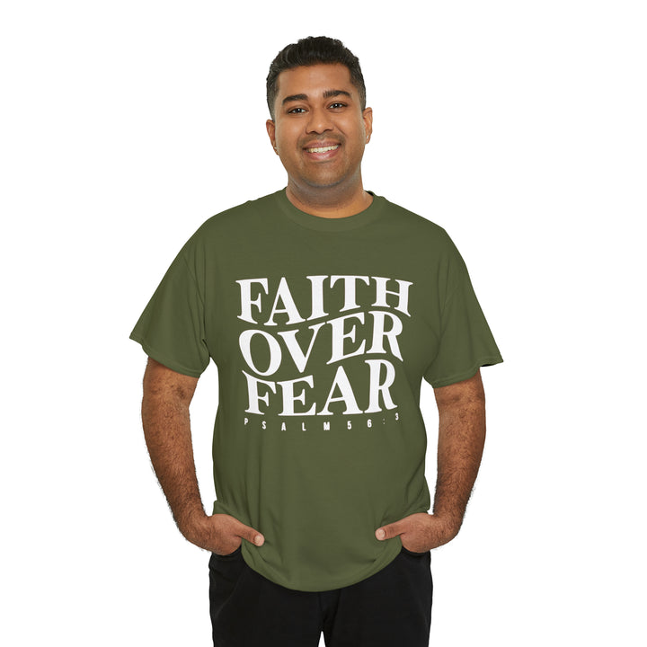 Faith Over Fear-Unisex Heavy Cotton Tee
