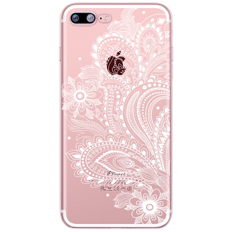 Compatible with Apple, Iphone12 Mobile Phone Case Painted Mandala Pattern