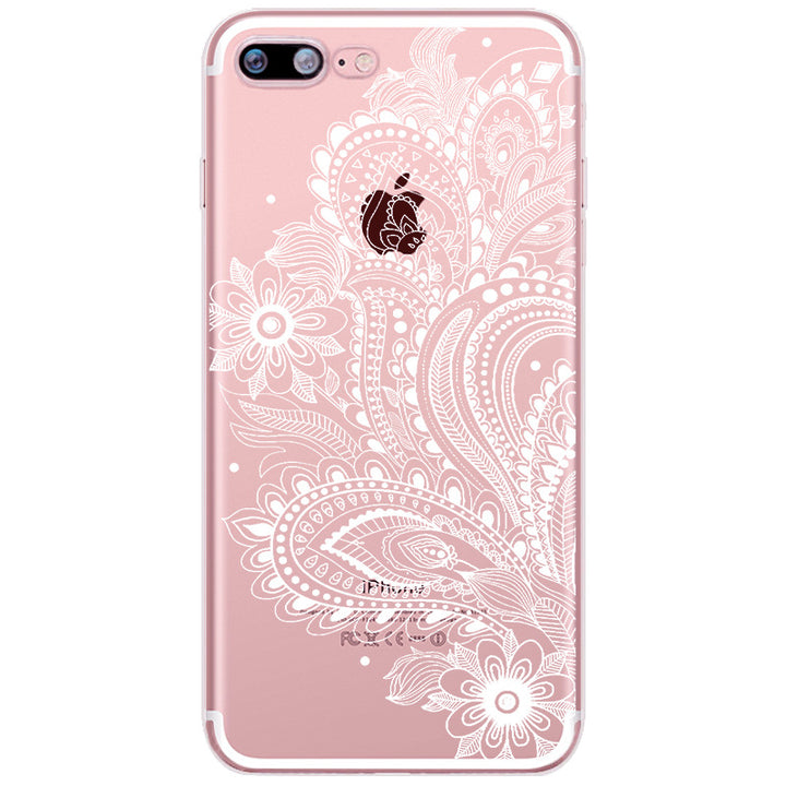 Compatible with Apple, Iphone12 Mobile Phone Case Painted Mandala Pattern