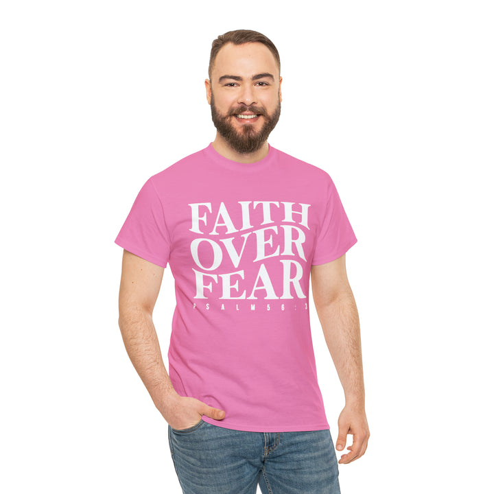 Faith Over Fear-Unisex Heavy Cotton Tee