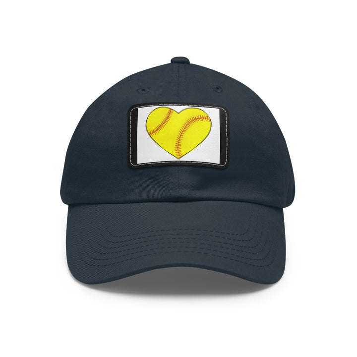 Dad Hat with Leather Patch (Rectangle)