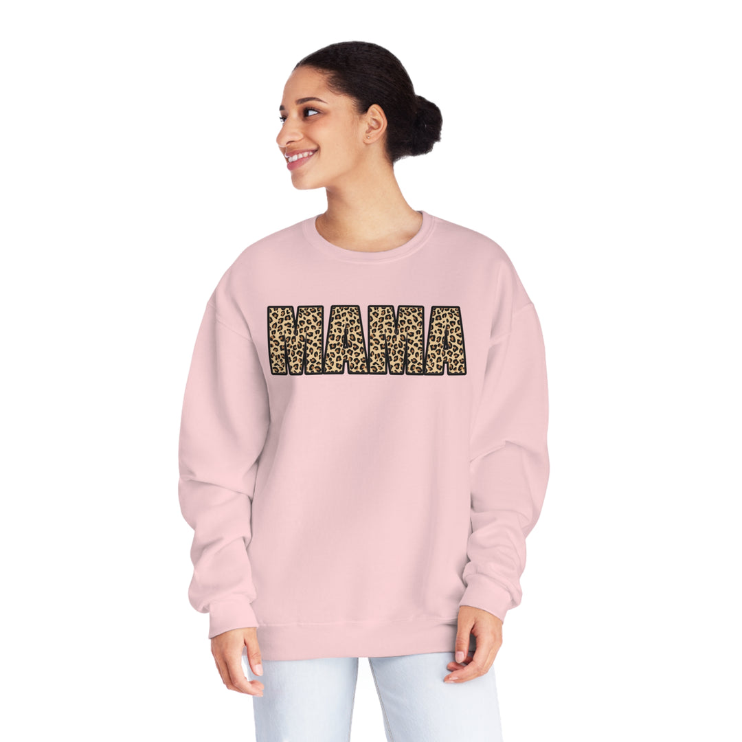 leopard MAMA Unisex NuBlend® Crewneck Sweatshirt