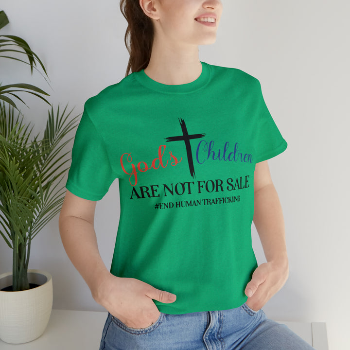 End Human trafficking-Unisex Jersey Short Sleeve Tee