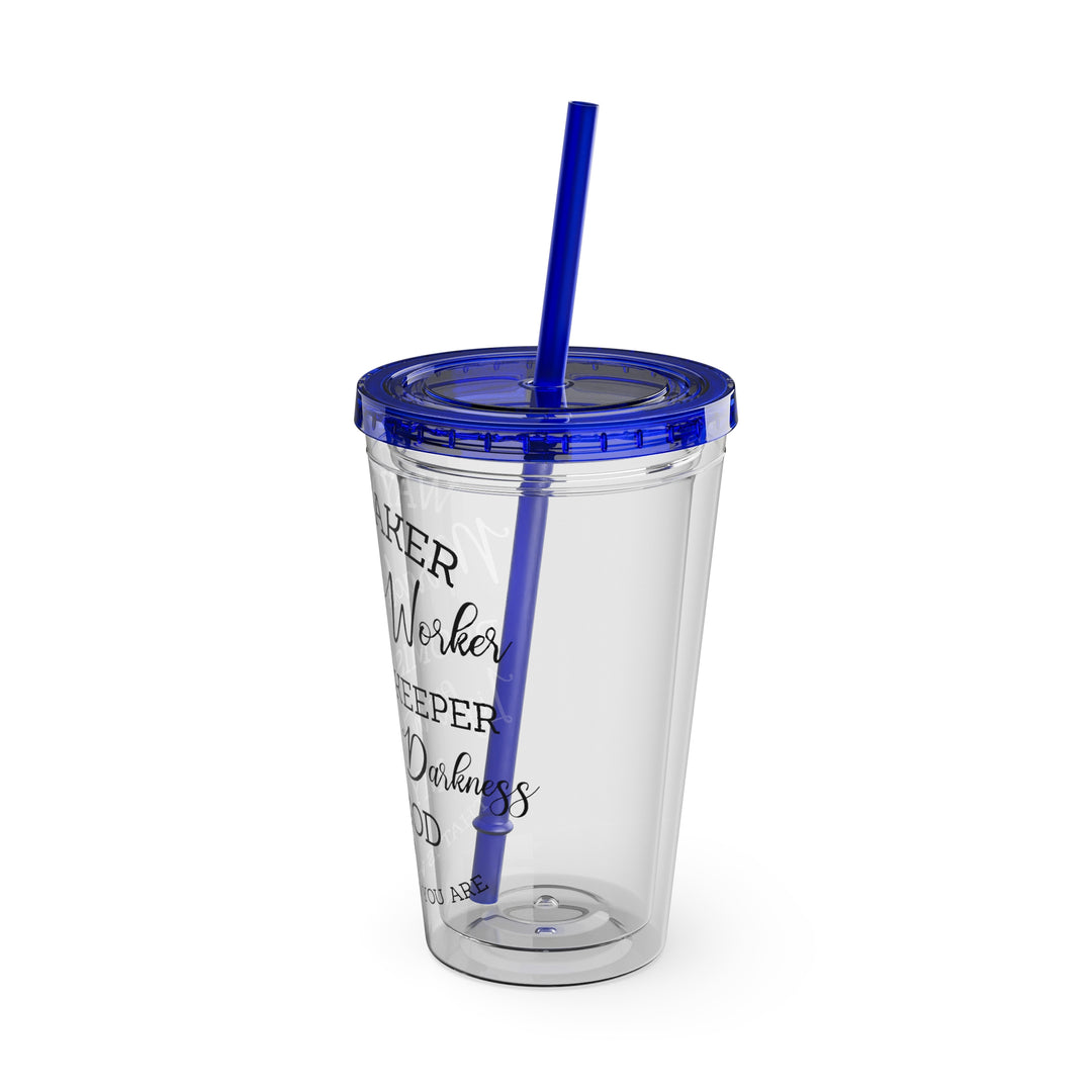 Way Maker=Sunsplash Tumbler with Straw, 16oz