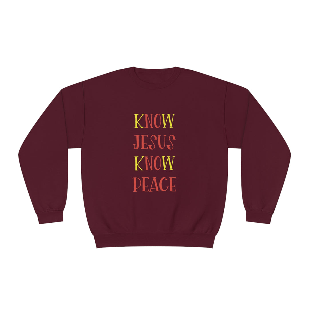 Know Jesus-Unisex NuBlend® Crewneck Sweatshirt