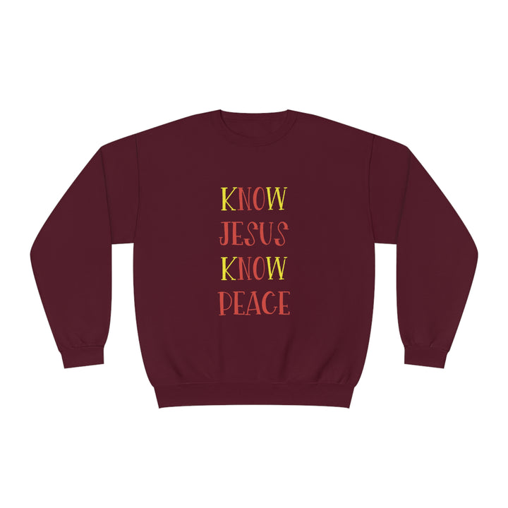 Know Jesus-Unisex NuBlend® Crewneck Sweatshirt