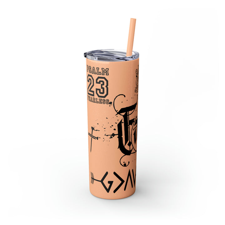 Skinny Tumbler with Straw, 20oz