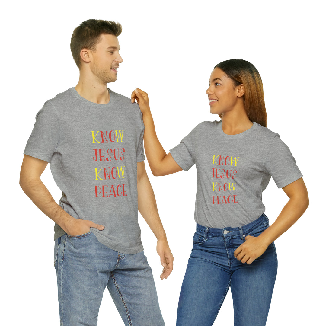 Know Jesus-Unisex Jersey Short Sleeve Tee