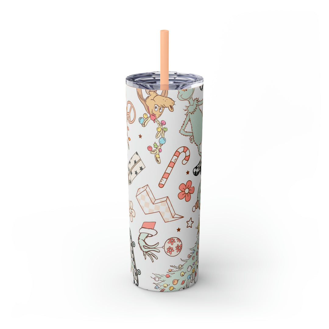 Skinny Tumbler with Straw, 20oz