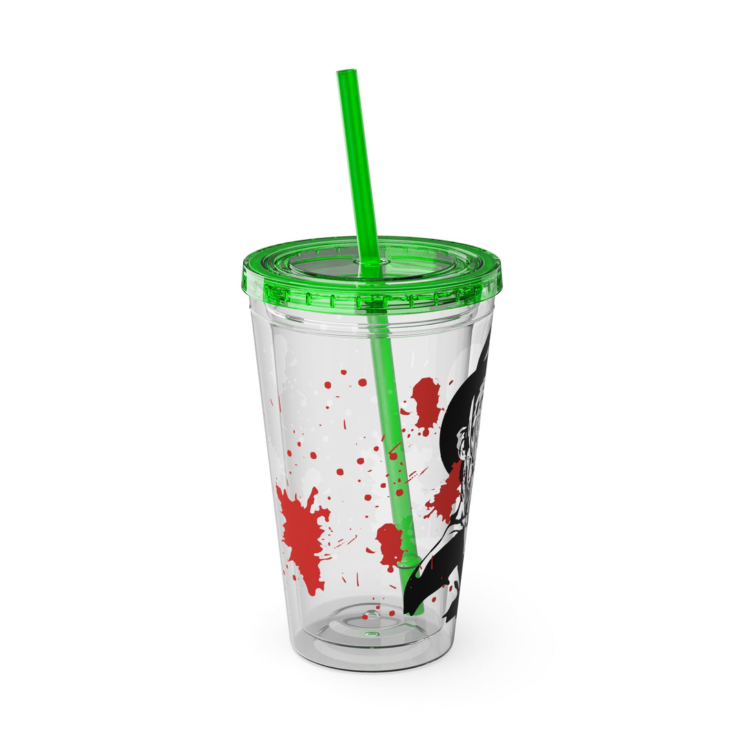 Freddy Halloween=Sunsplash Tumbler with Straw, 16oz