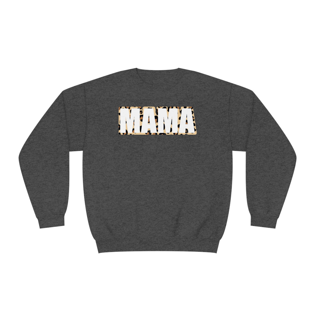 white leopard MAMA Unisex NuBlend® Crewneck Sweatshirt