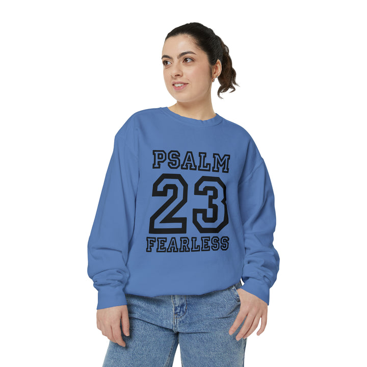 Psalm 23 Unisex Garment-Dyed Sweatshirt