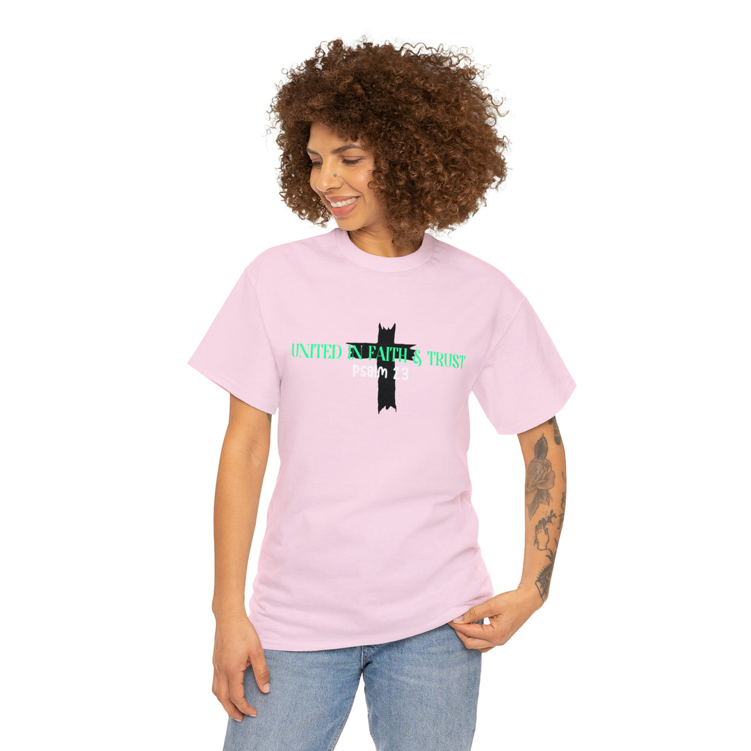 UNITED IN FAITH & TRUST-Unisex Heavy Cotton Tee