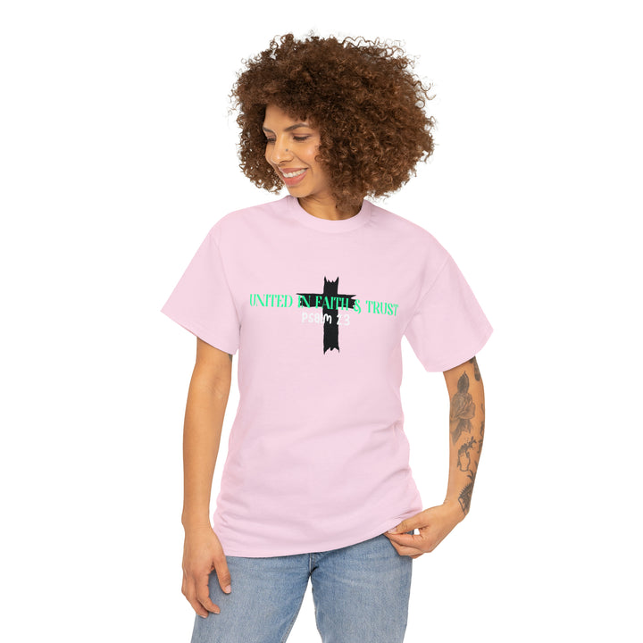 UNITED IN FAITH & TRUST-Unisex Heavy Cotton Tee