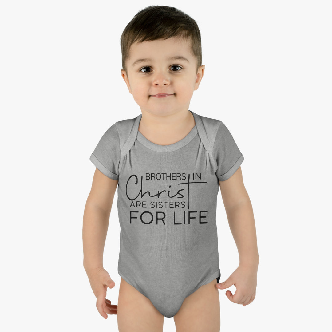BROTHERS IN CHRIST-Infant Baby Rib Bodysuit