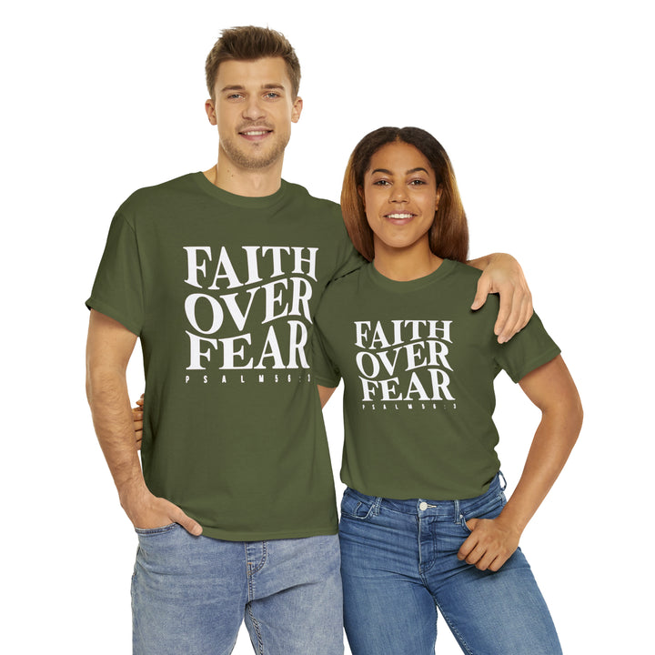 Faith Over Fear-Unisex Heavy Cotton Tee