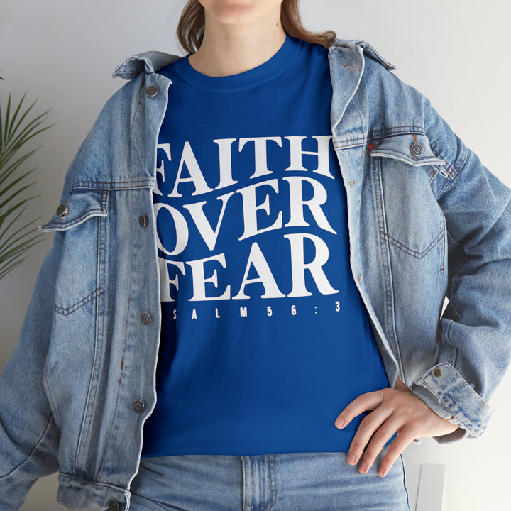 Faith Over Fear-Unisex Heavy Cotton Tee