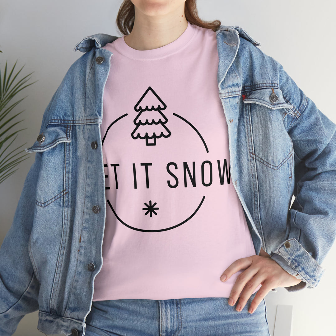 LET IT SNOW=Unisex Heavy Cotton Tee