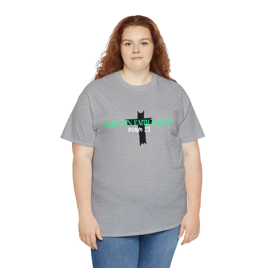 UNITED IN FAITH & TRUST-Unisex Heavy Cotton Tee