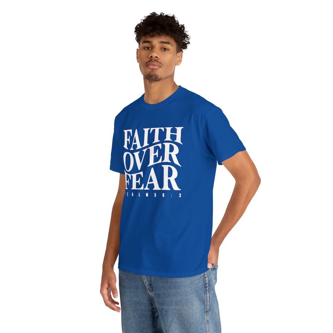 Faith Over Fear-Unisex Heavy Cotton Tee