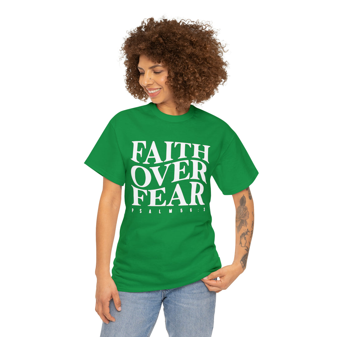 Faith Over Fear-Unisex Heavy Cotton Tee