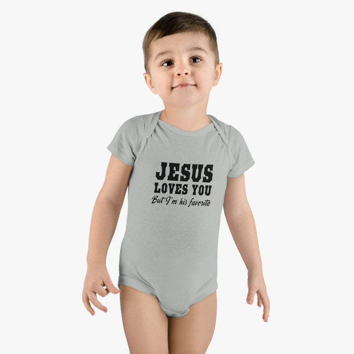 Jesus Loves You-Baby Short Sleeve Onesie®