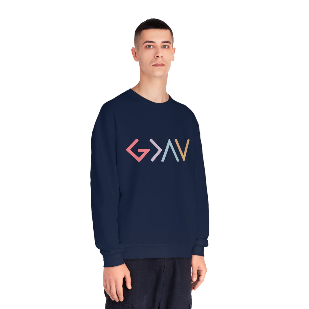 God is Greater Unisex NuBlend® Crewneck Sweatshirt