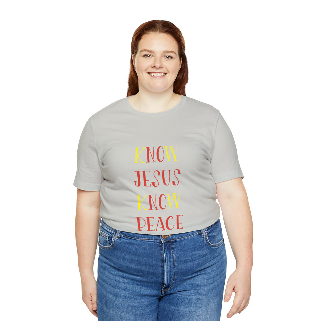 Know Jesus-Unisex Jersey Short Sleeve Tee