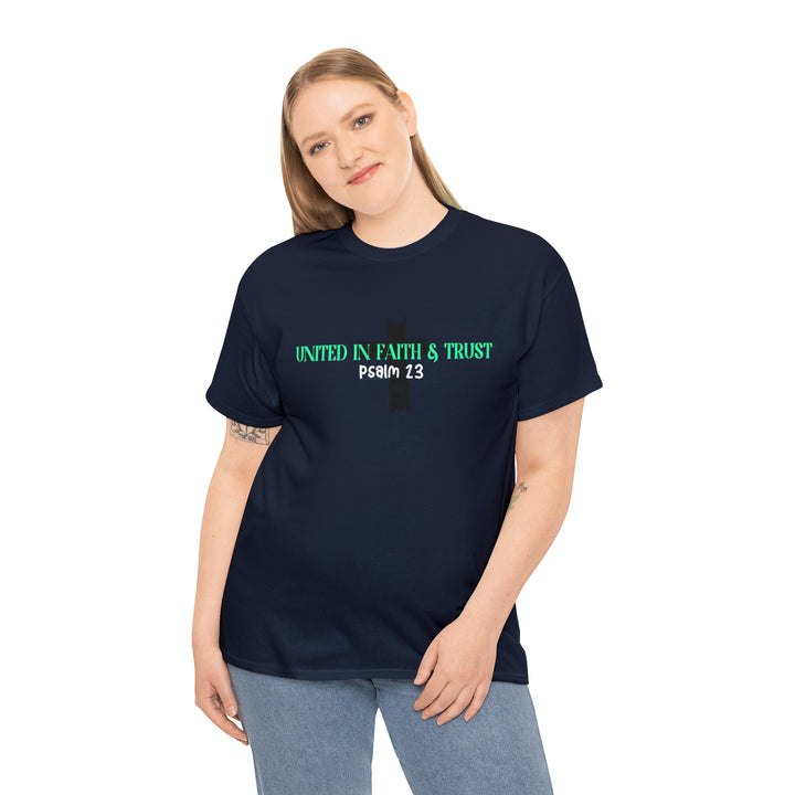 UNITED IN FAITH & TRUST-Unisex Heavy Cotton Tee
