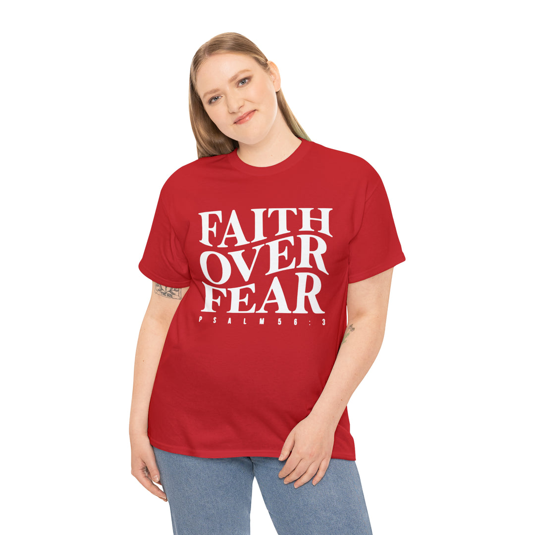 Faith Over Fear-Unisex Heavy Cotton Tee