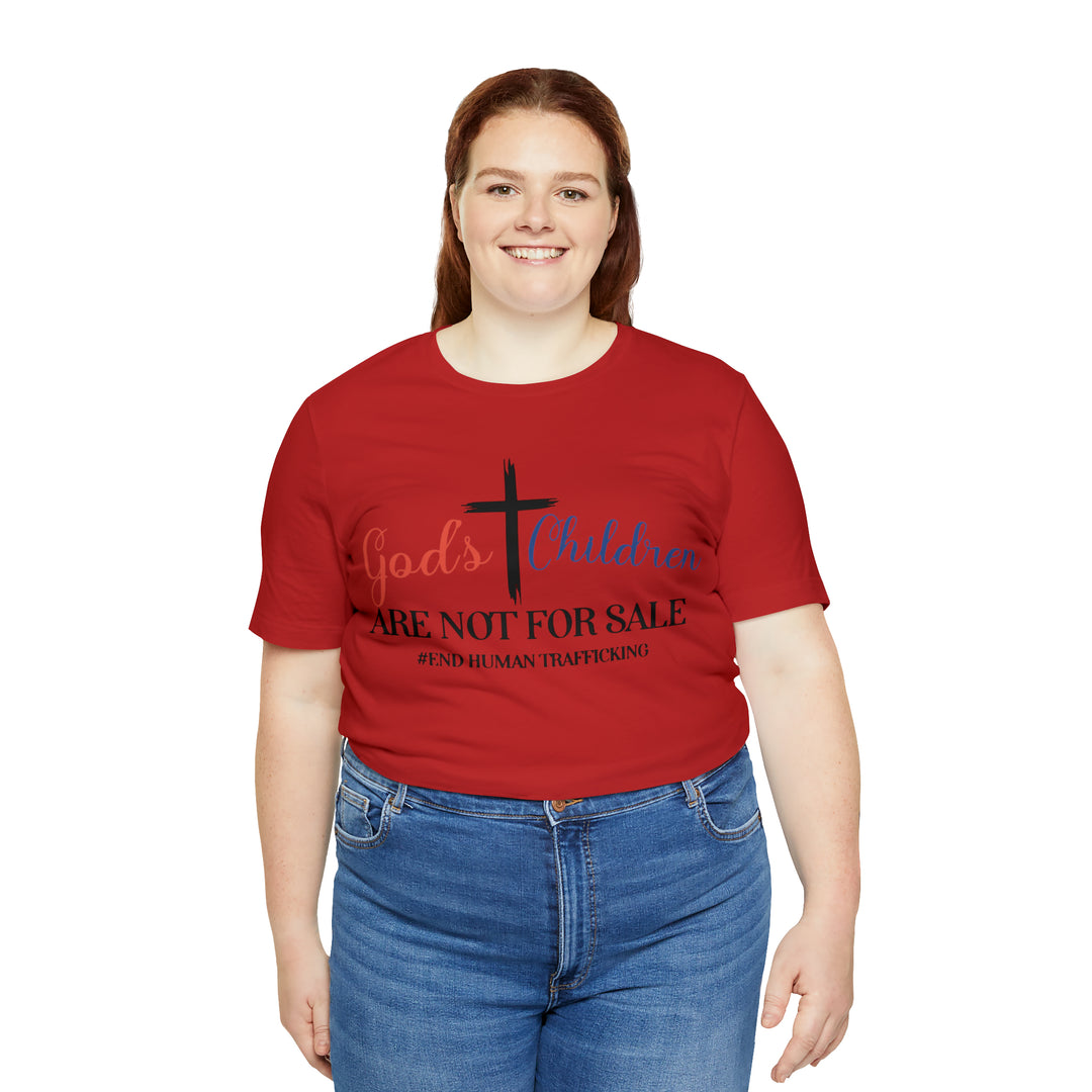 End Human trafficking-Unisex Jersey Short Sleeve Tee