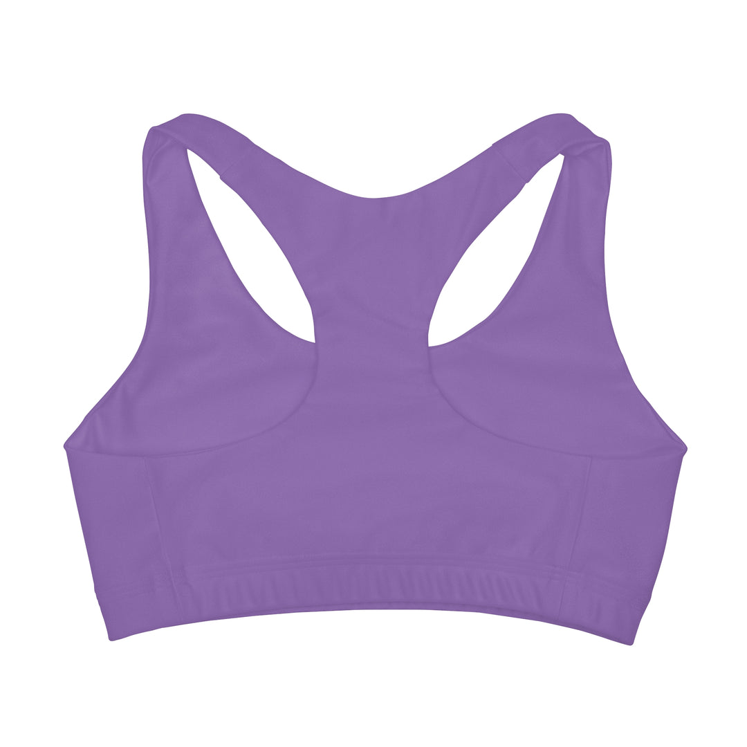 LET THEM-Girls' Double Lined Seamless Sports Bra (AOP)