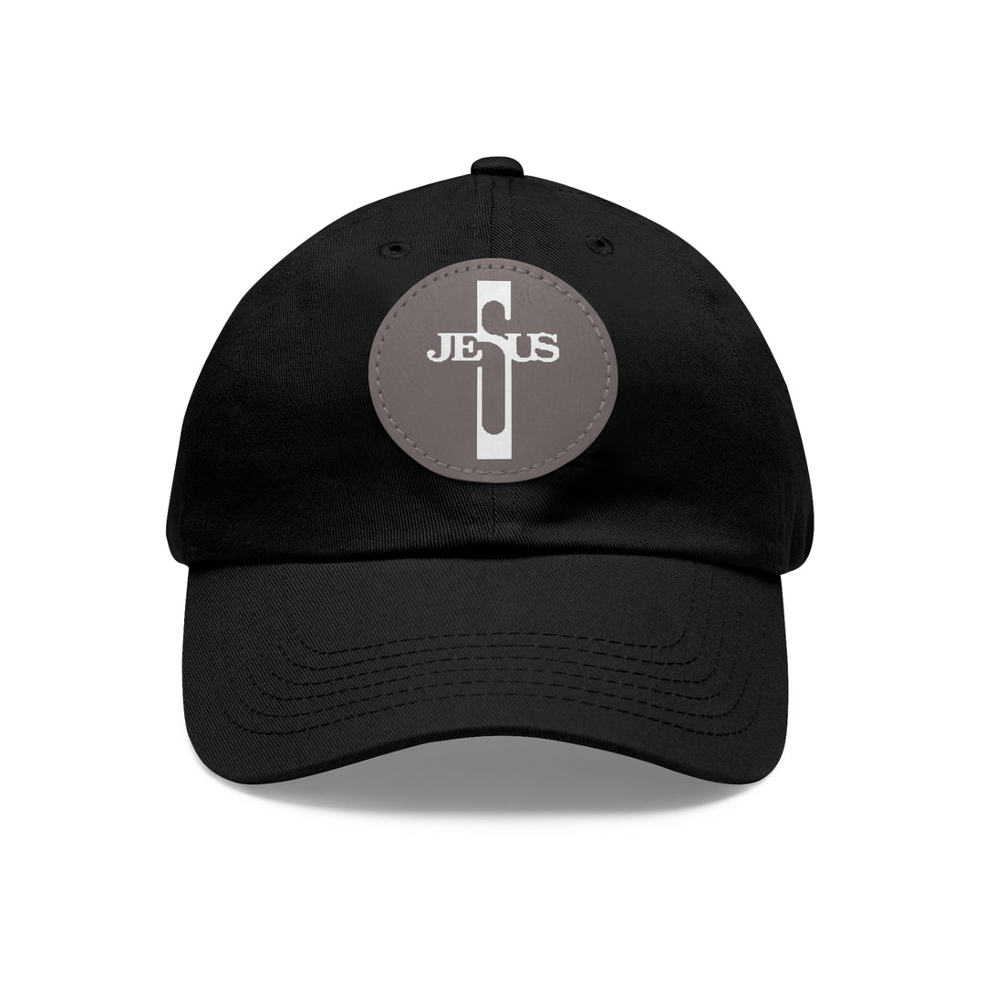 Jesus Hat with Leather Patch (Round)
