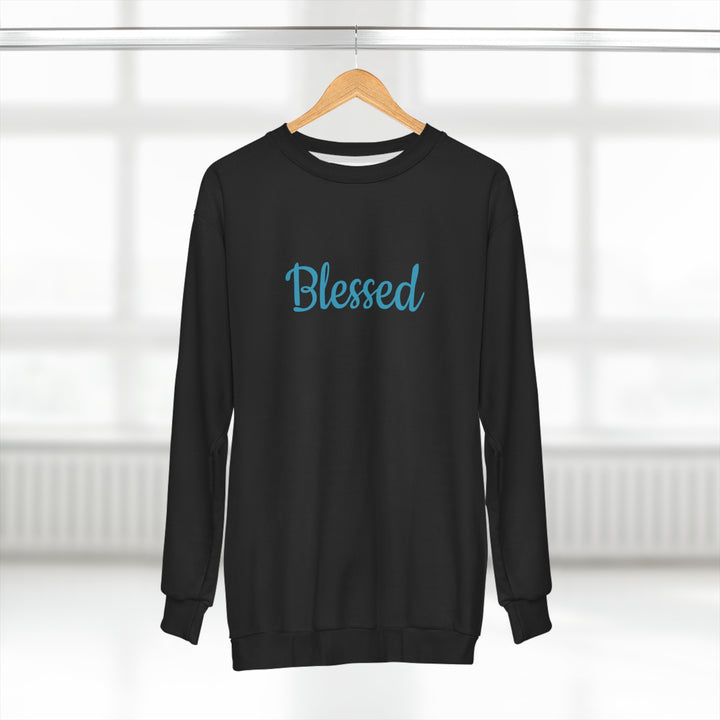 BLESSED-THANKFUL-GRATFUL-Unisex Sweatshirt (AOP)