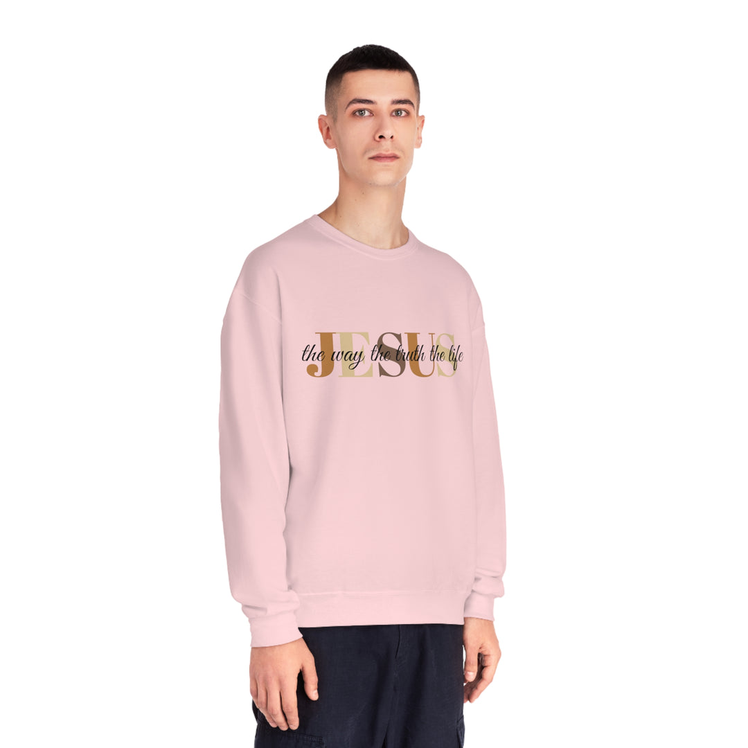Jesus The Way The Truth The Life Unisex NuBlend® Crewneck Sweatshirt
