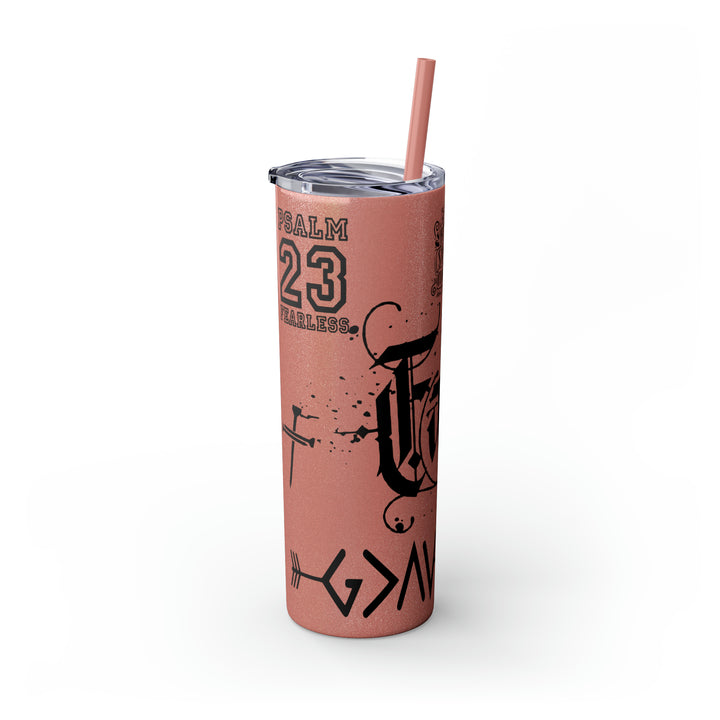 Skinny Tumbler with Straw, 20oz
